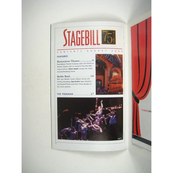 Man Who Came Dinner Stagebill Opening Night July 2000 Nathan Lane Jean Smart - Picture 2 of 6